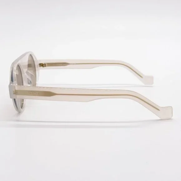 NEW LOEWE LW40020I 21E WHITE BROWN ROUND SUNGLASSES LOEWE display picture 1